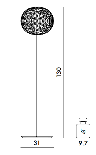 Lampada Planet Cristallo