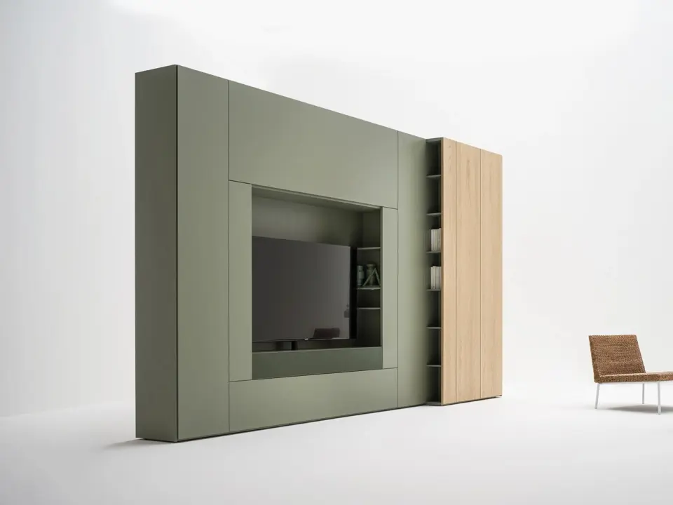 Armadio living con porta TV