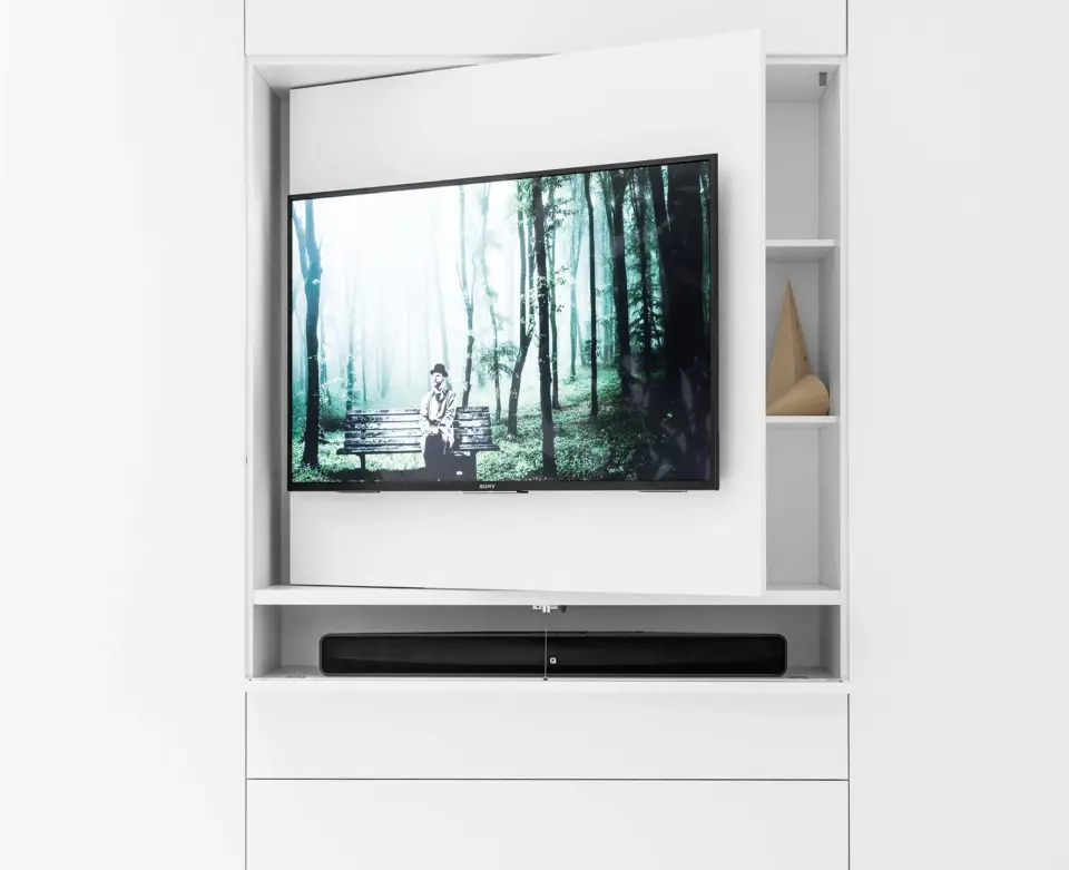 Armadio living con porta TV