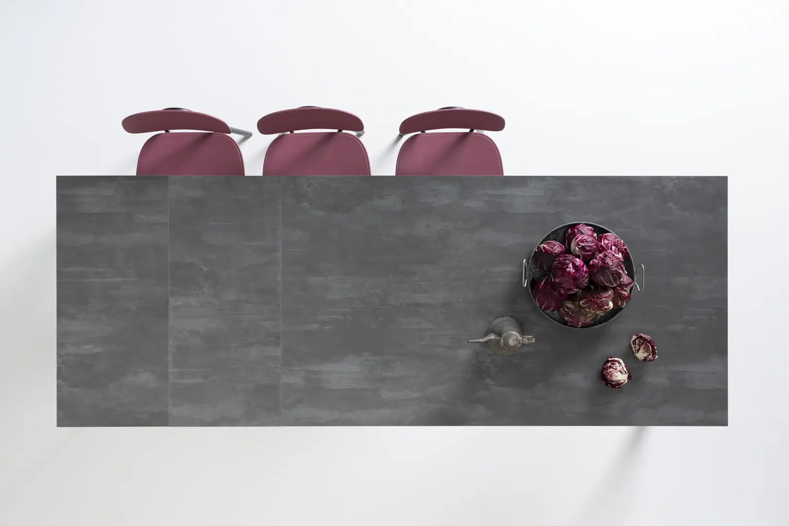 Tavolo Otello piano c/angoli 90°