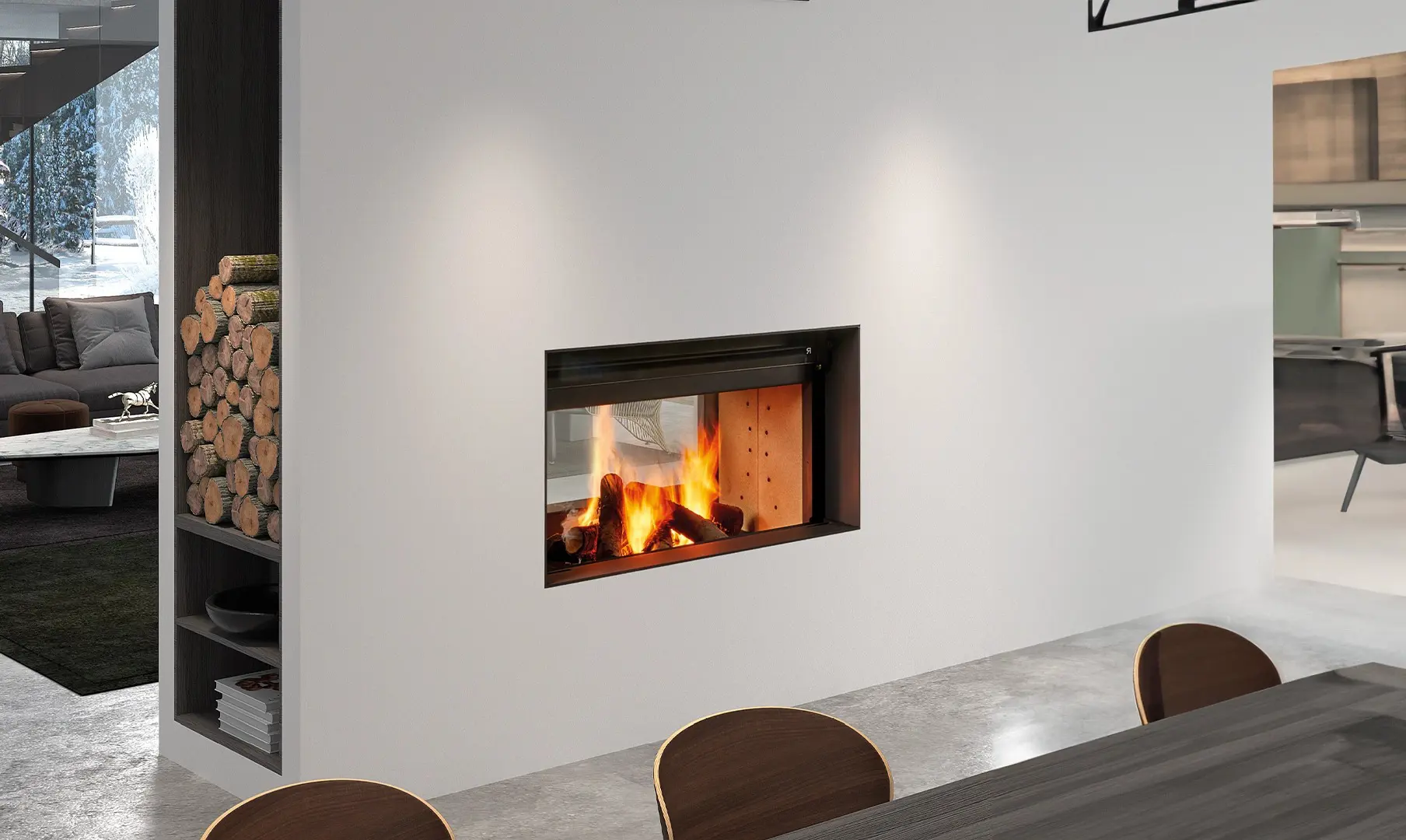 Caminetto Serie G Doble Cara