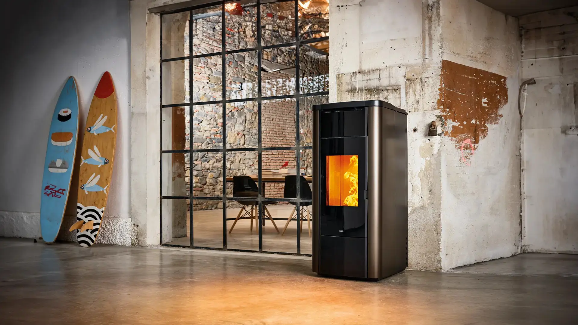 Termostufa H20 Shape Steel
