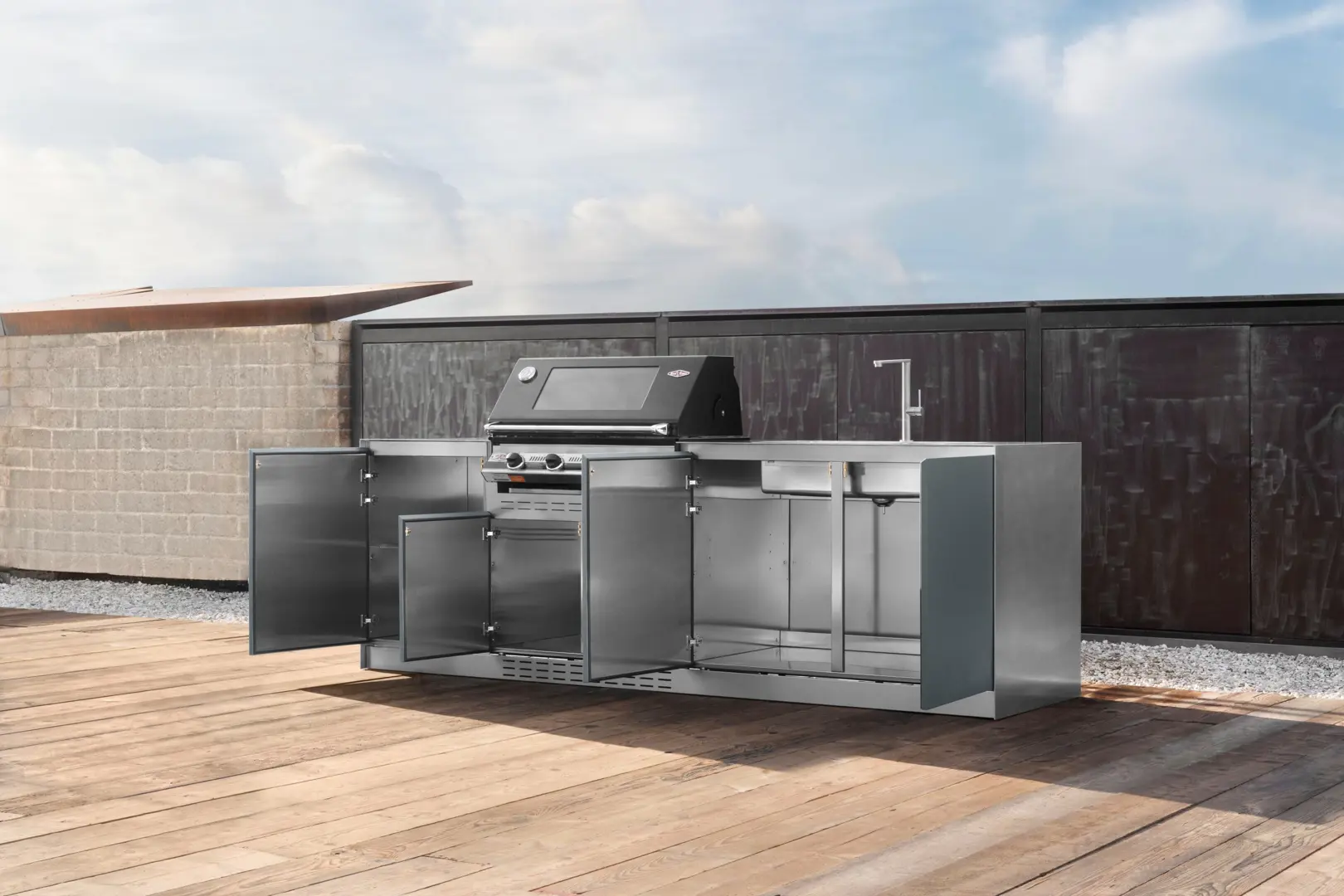 Cucina Acciaio Inox Laccato Opaco