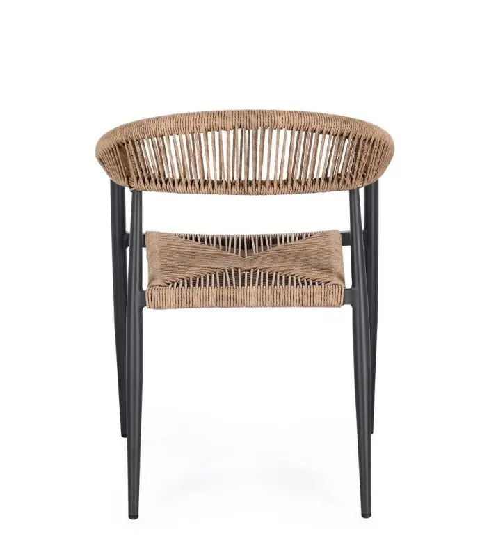 Sedia C-BR Jandia Antracite/Natural