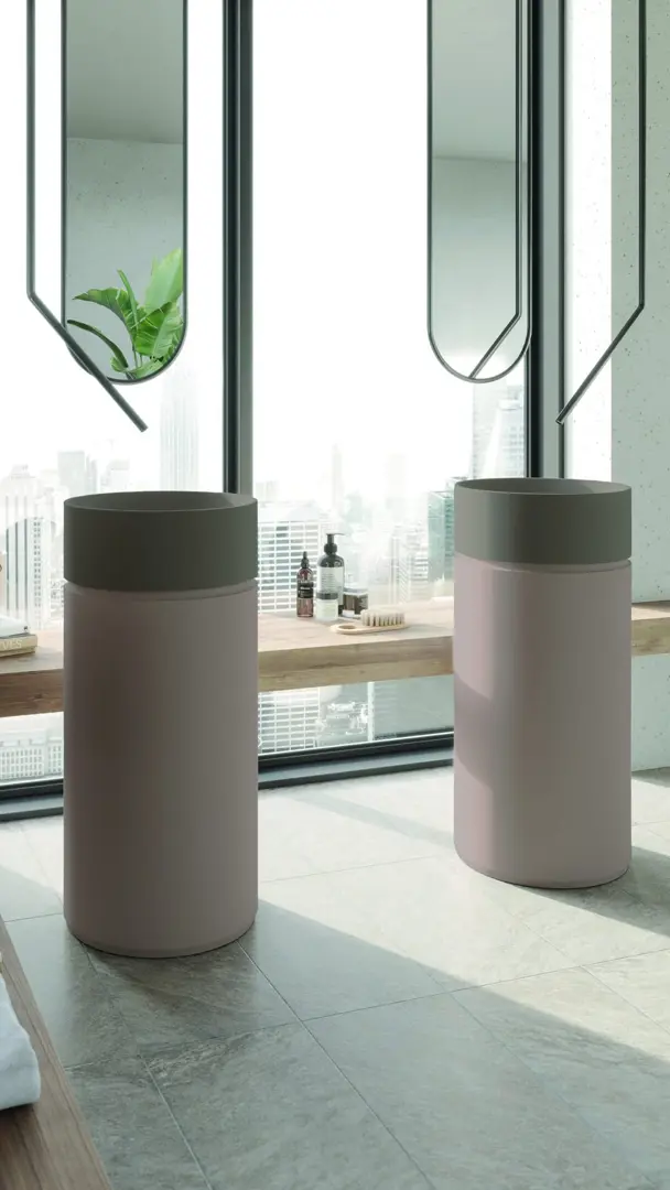 Lavabo Round Double Central