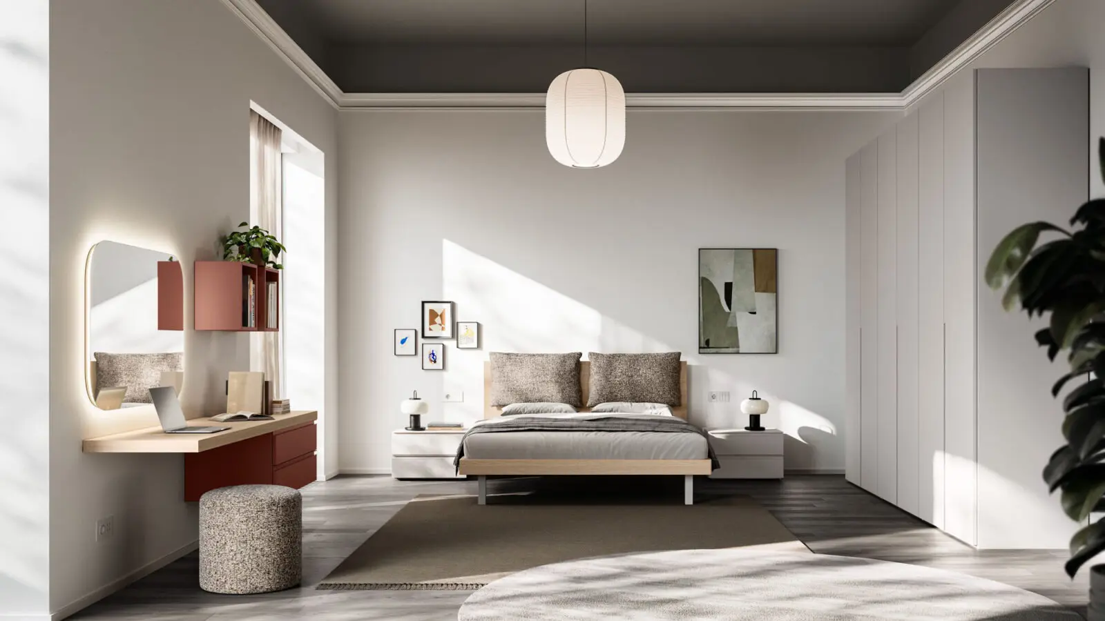 Letto Cremi Composizione Night 01