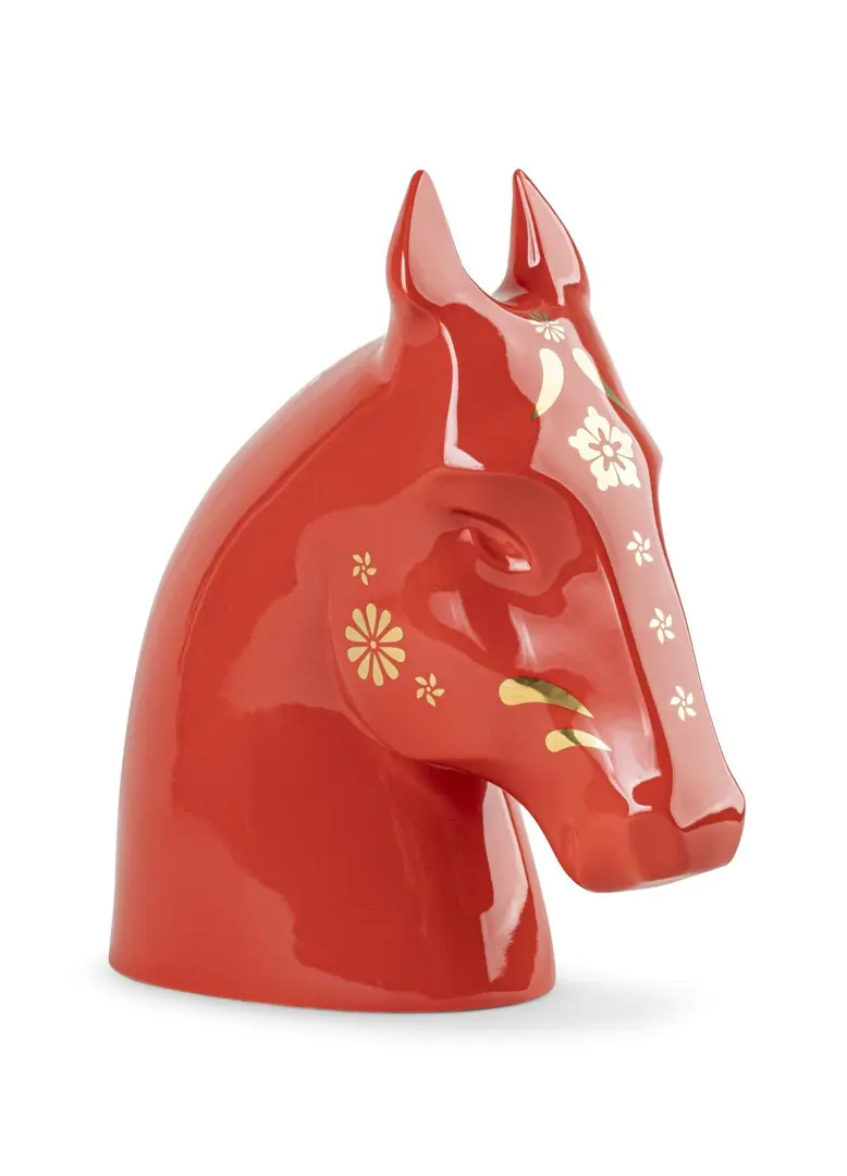 Statuetta Il Cavallo - Rosso Oro