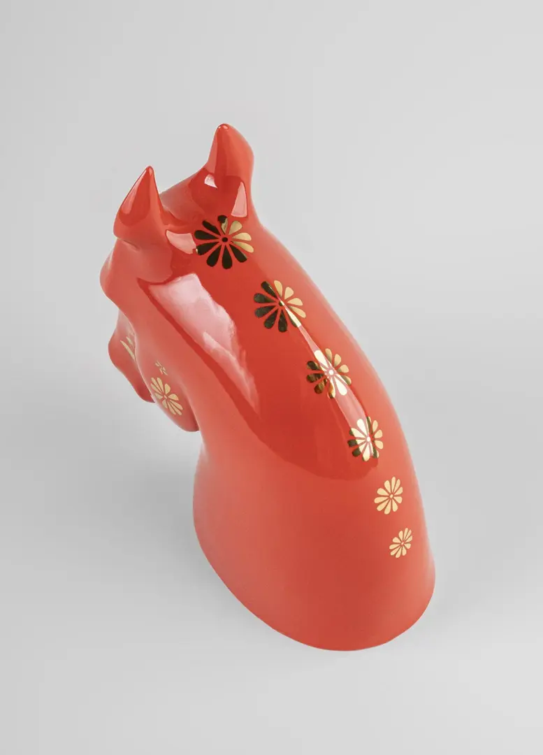 Statuetta Il Cavallo - Rosso Oro