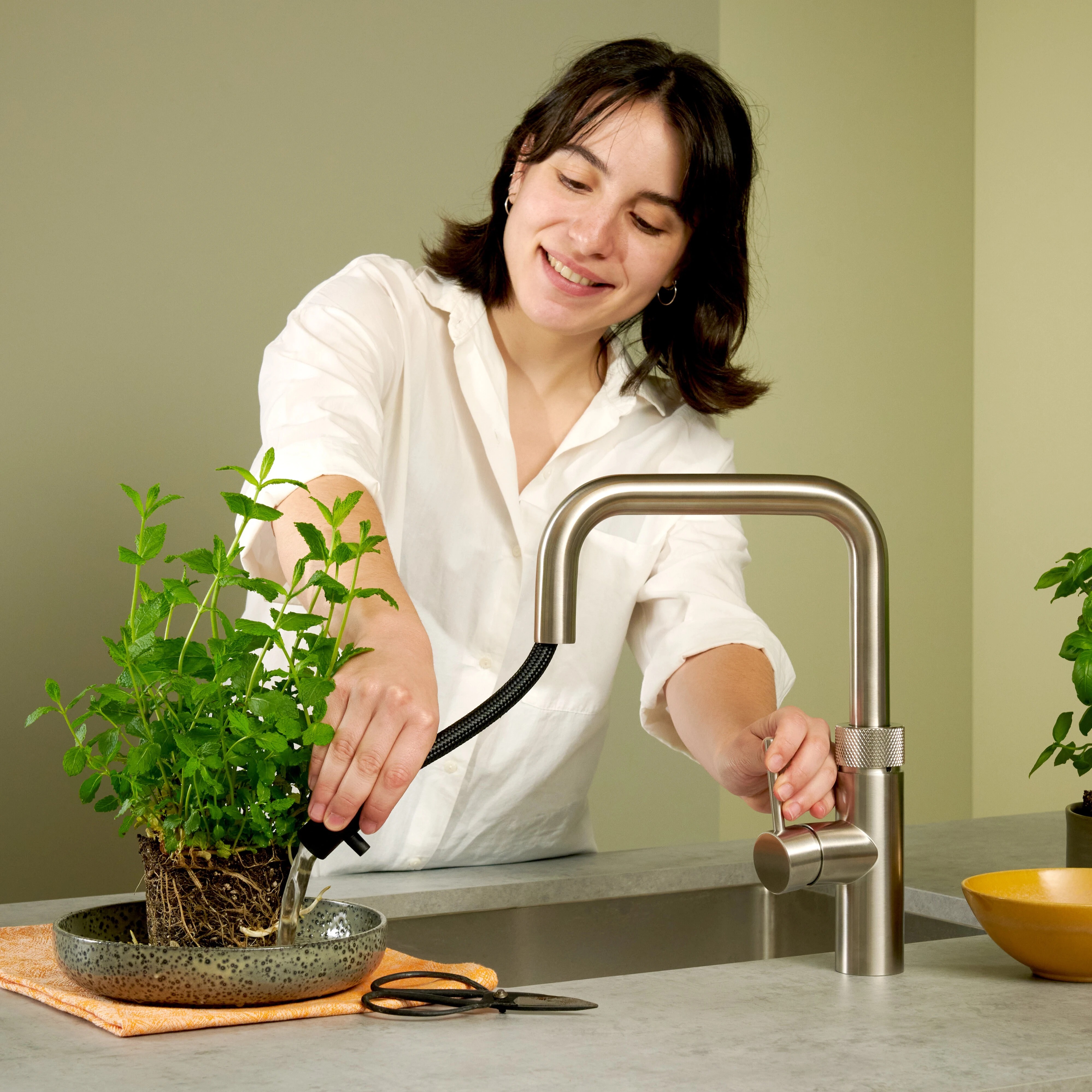 Rubinetto Flex Square Acciaio Inox