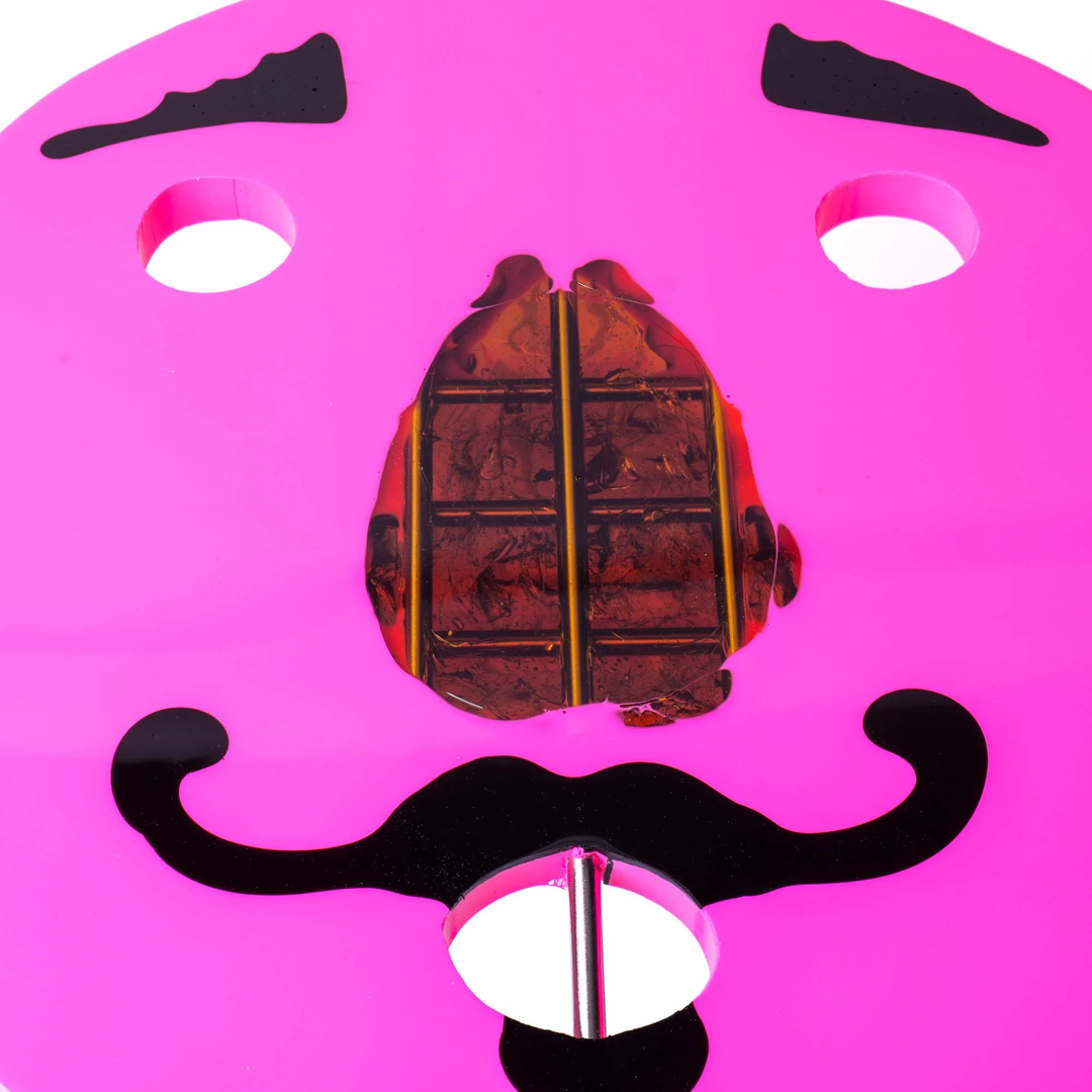 Tavolino Triple Play - Matt Fluo Fuchsia