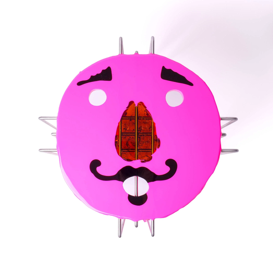 Tavolino Triple Play - Matt Fluo Fuchsia