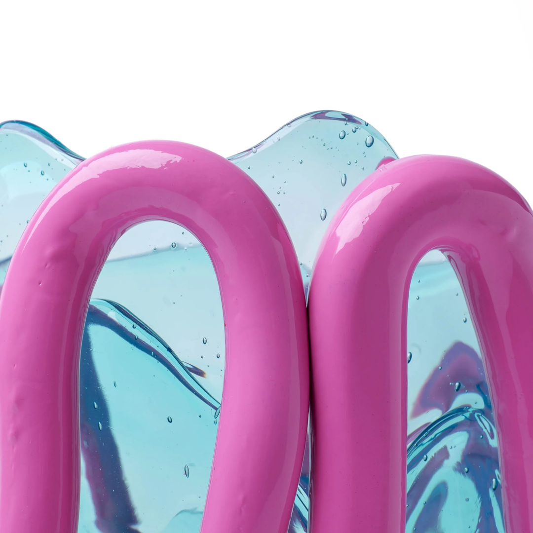 Vaso Indian Summer - Clear Aqua, Mauve