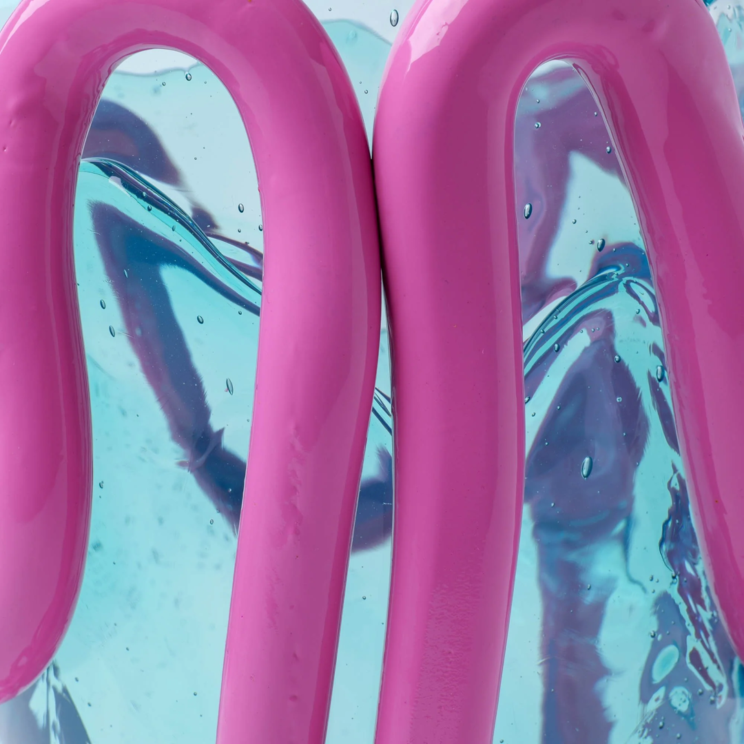 Vaso Indian Summer - Clear Aqua, Mauve