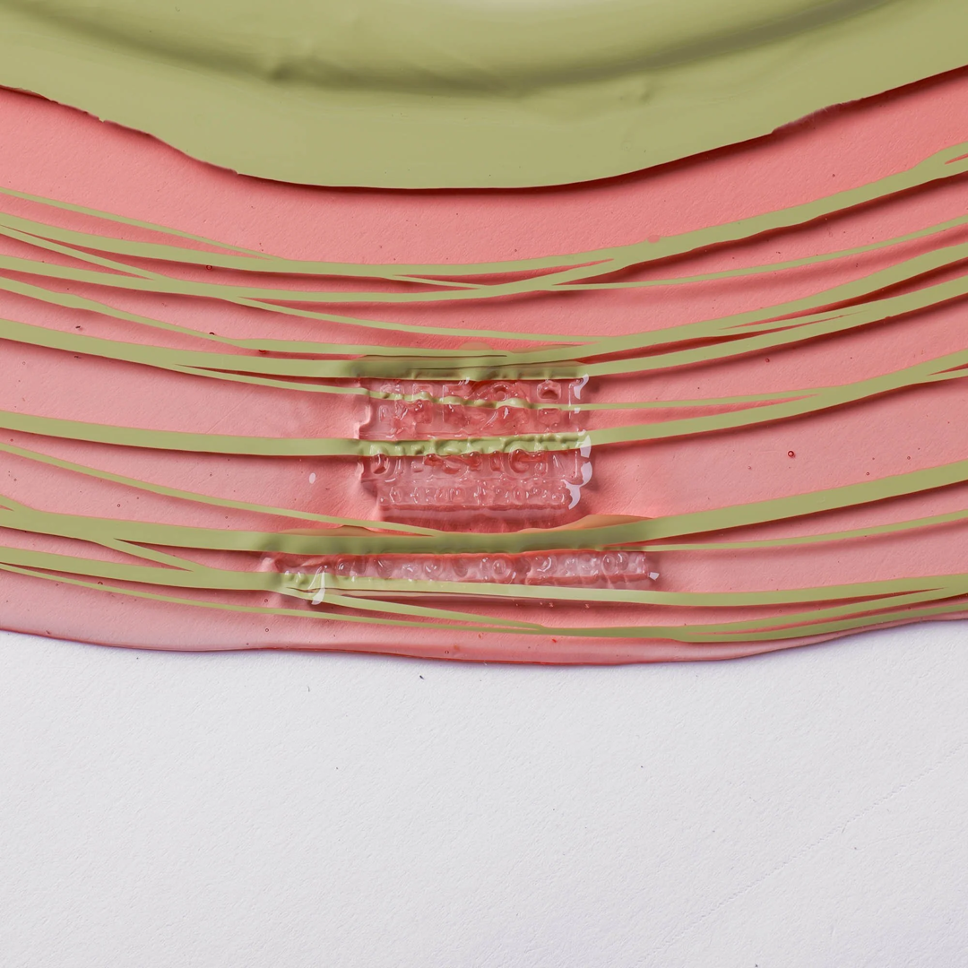 Specchio Mirror - Clear Light Ruby, Olive