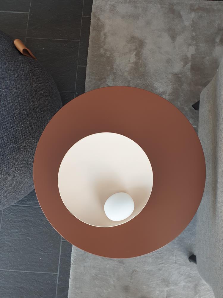 Tavolino soggiorno Mr Zheng laccato terracotta