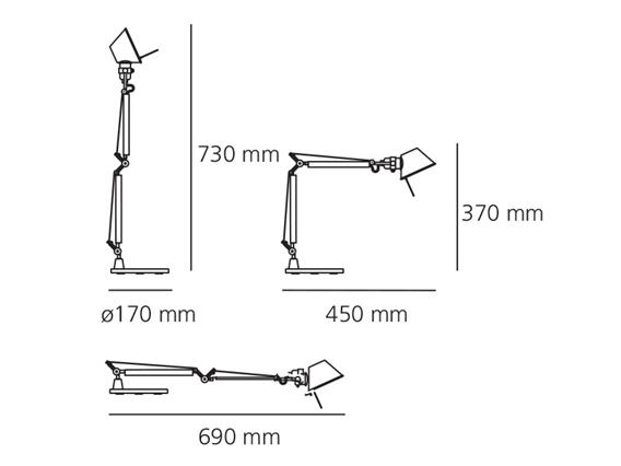 Tolomeo Micro tavolo